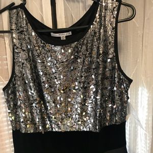 Party Dress- Black and Silver -Size 8